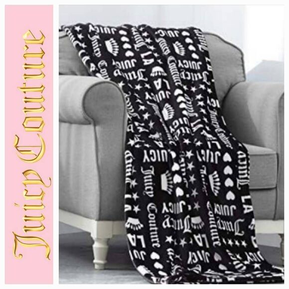 Juicy Couture Other - Juicy Couture Crown Royale Throw Blanket
